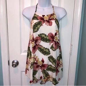 Show Me Your MuMu floral top open back halter